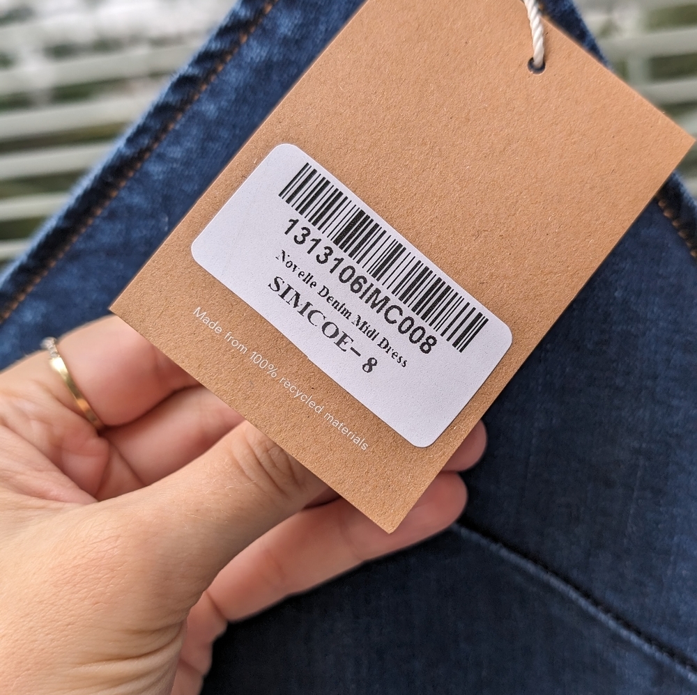 Reformation Jeans Denim Blue Midi Dress - Picture 2 of 10